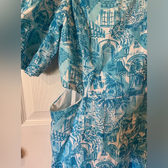 Kylanne Linen Puff-Sleeve Minidress - Picture 12 of 12